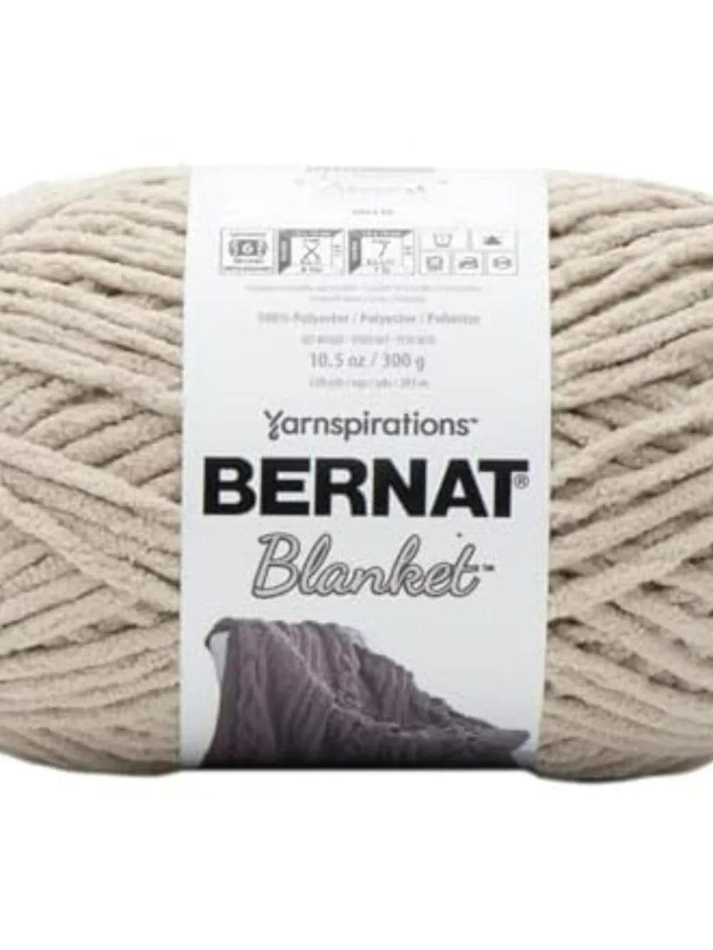Bernat® Blanket Yarn - Almond 4 skeins